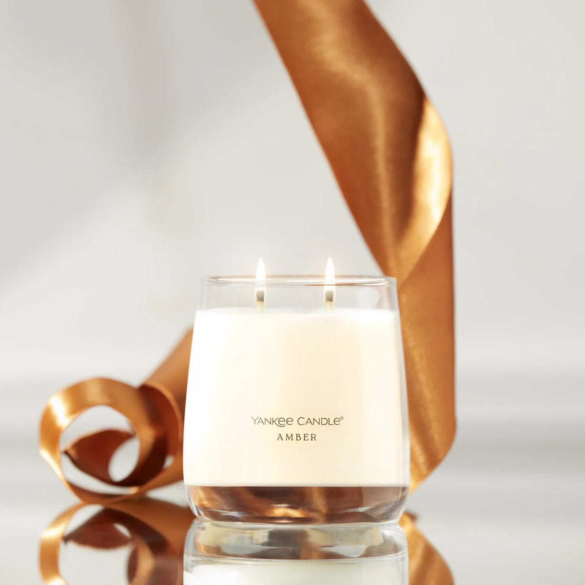 12 oz Two-Wick Amber Scented Candle