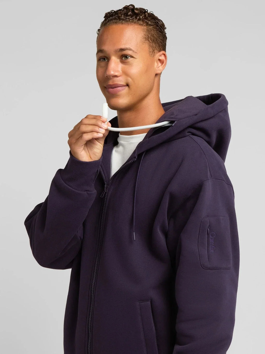 Zip Hoodie - Blackberry