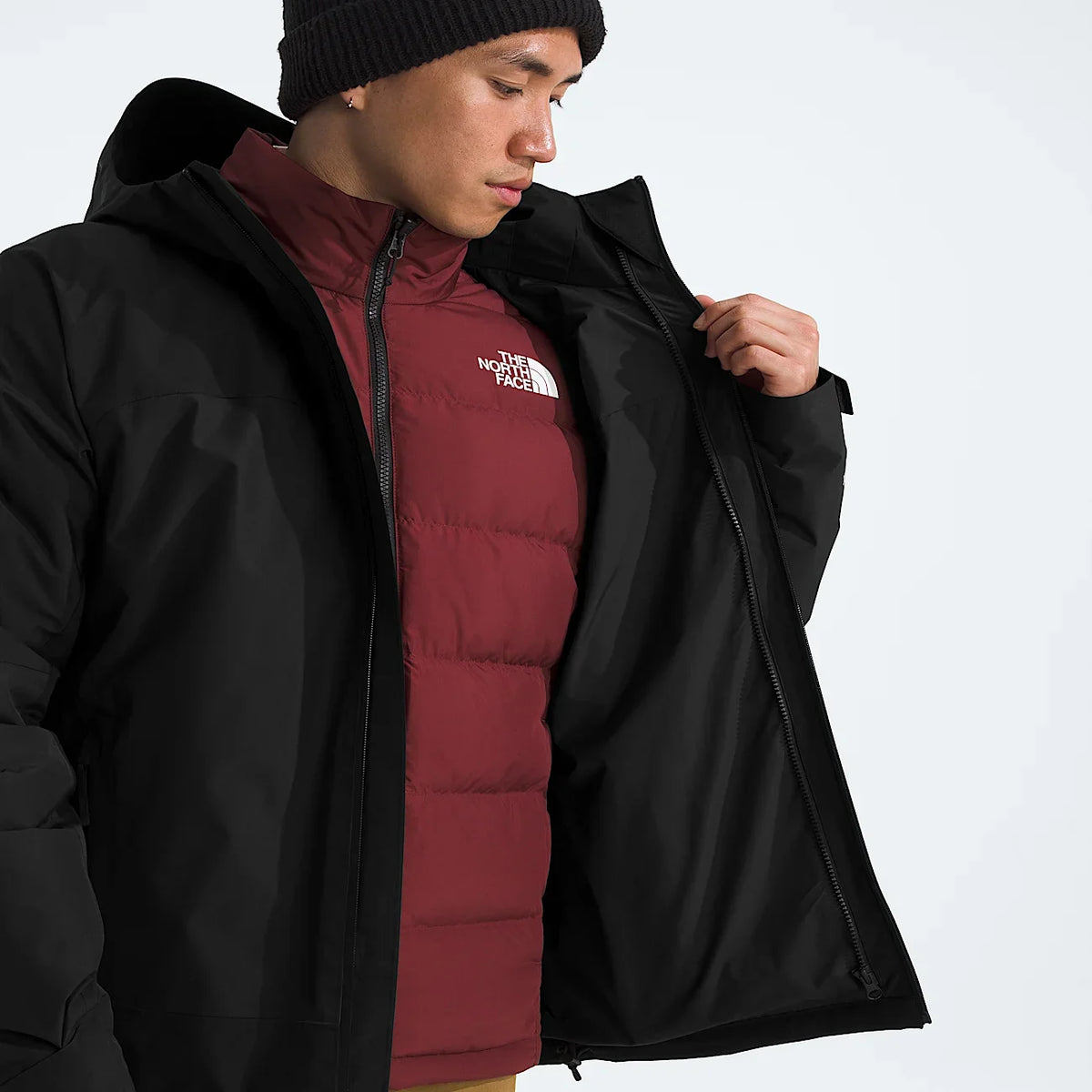 Men's 3-In-1 Waterproof Jacket - Black