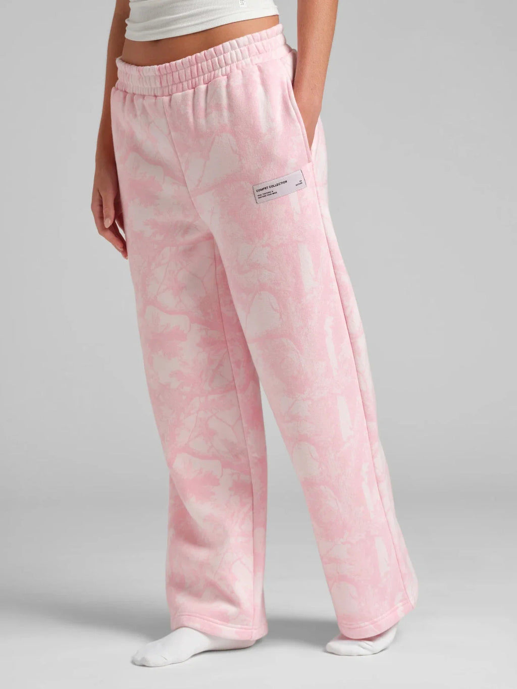 Camouflage Straight-Leg Sweatpants - Rosewood