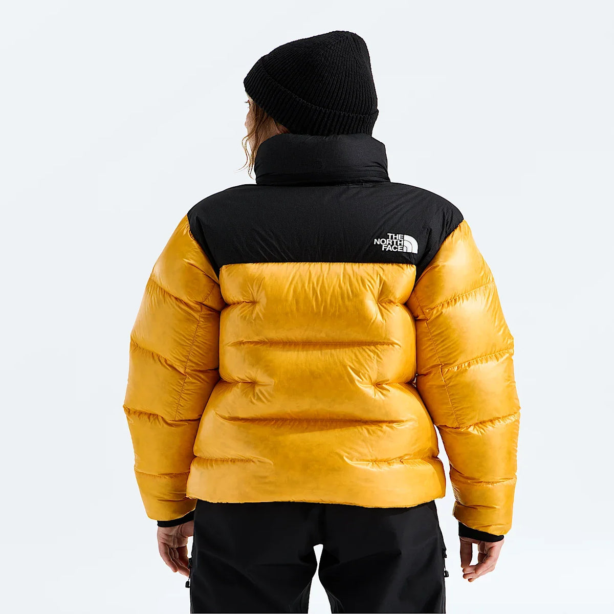 Women's Insulated Puffer Jacket - Gold Black