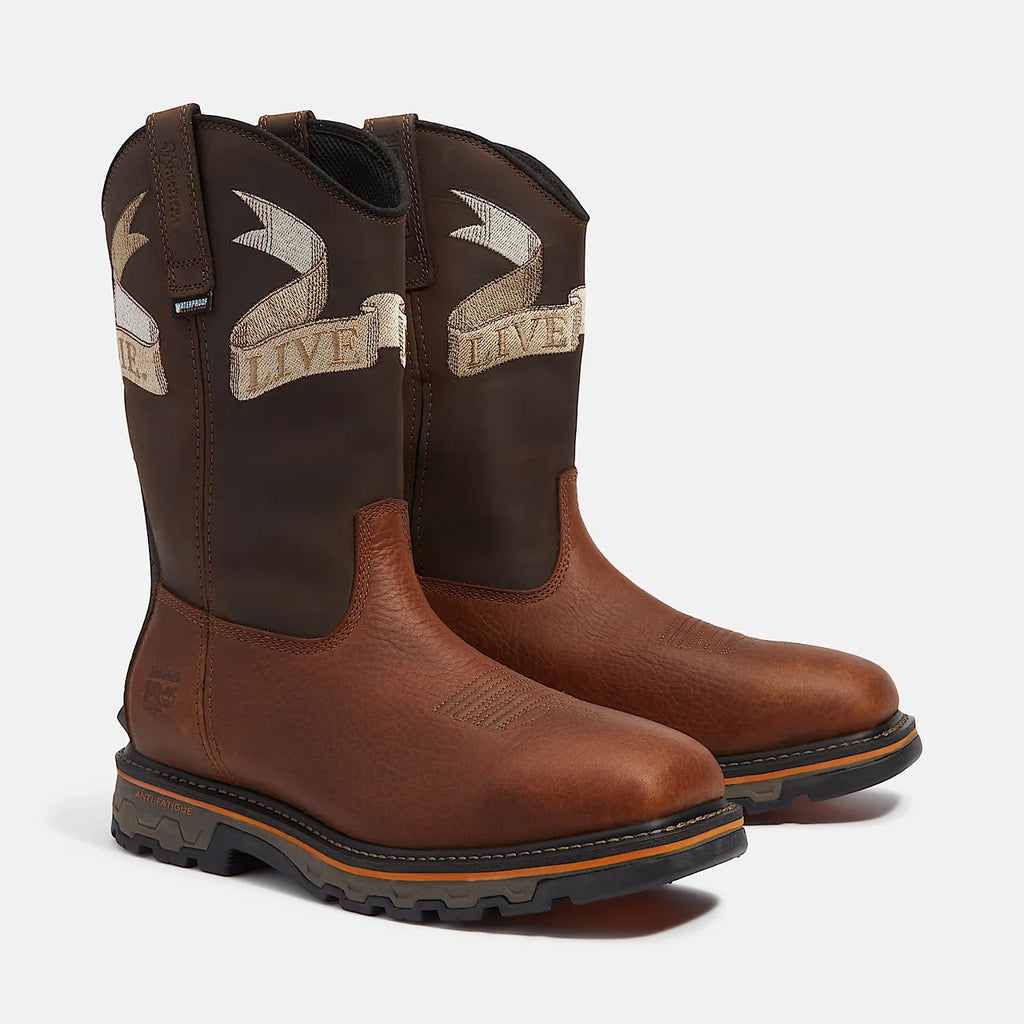 Men's Waterproof Pull-On Soft Toe Work Boot