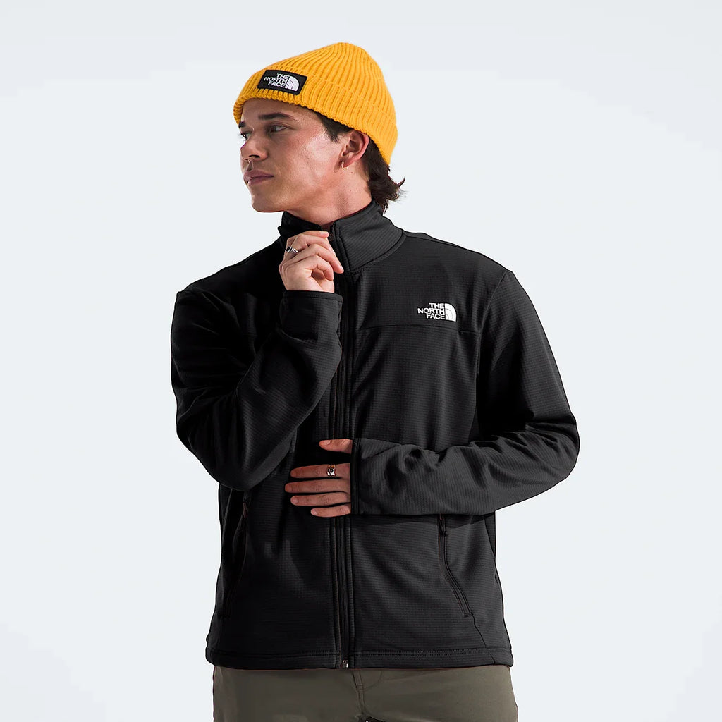 Men's Grid Fleece Full-Zip Jacket - Rust