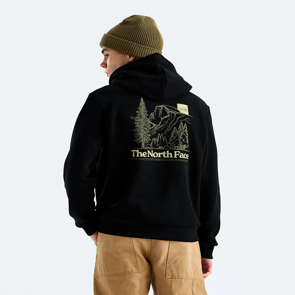 Men's Regular-Fit Graphic Hoodie - Black