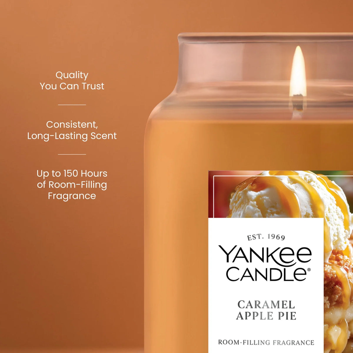 Large Jar Scented Candle - Apple Pie