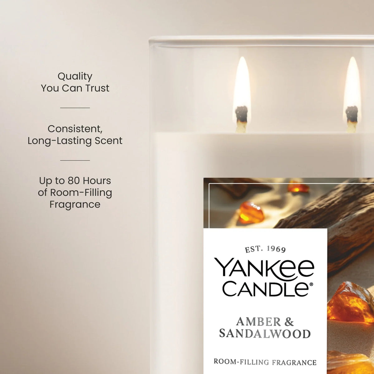 Large Tumbler Candle - Amber Sandalwood