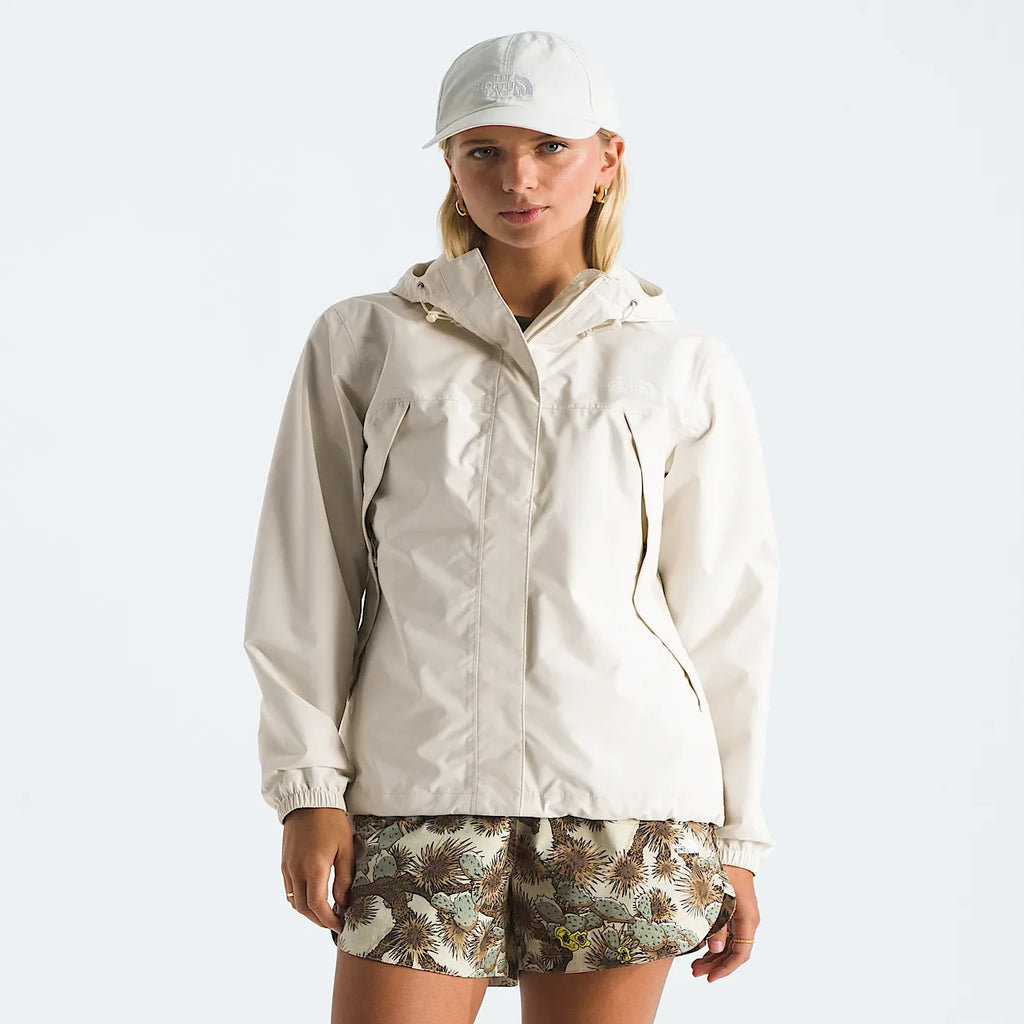 Women's Waterproof Rain Jacket - Cream