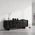 Contemporary Rounded Storage Sideboard For Living Room