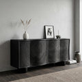Contemporary Sculpted Front Sideboard For Living Room