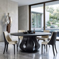 Modern Petal Base Round Dining Table For Dining Room