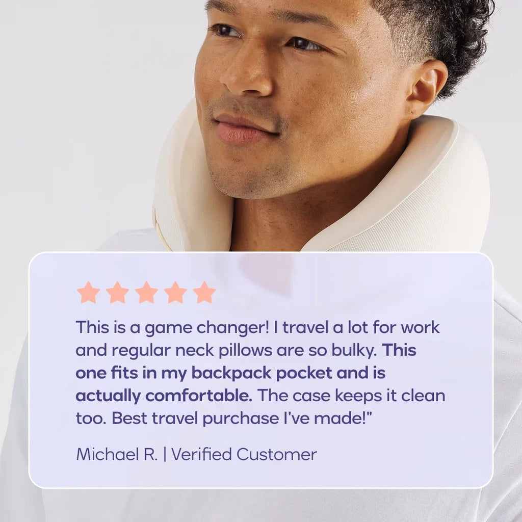 Travel Neck Pillow - Cream