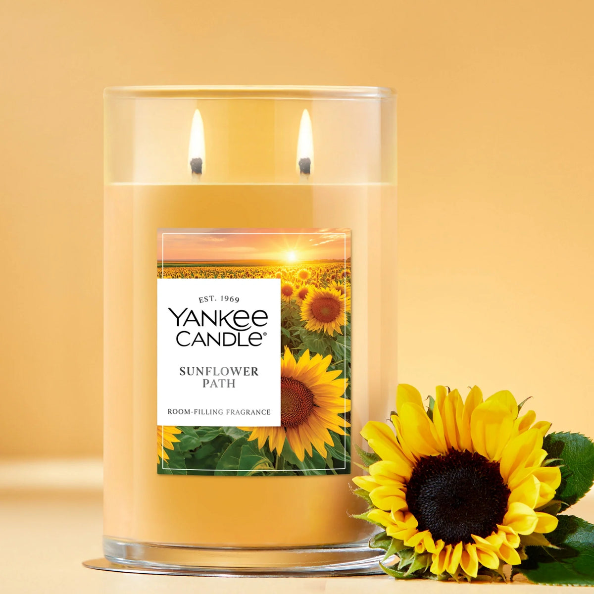 Large Tumbler Scented Candle - Sunflower