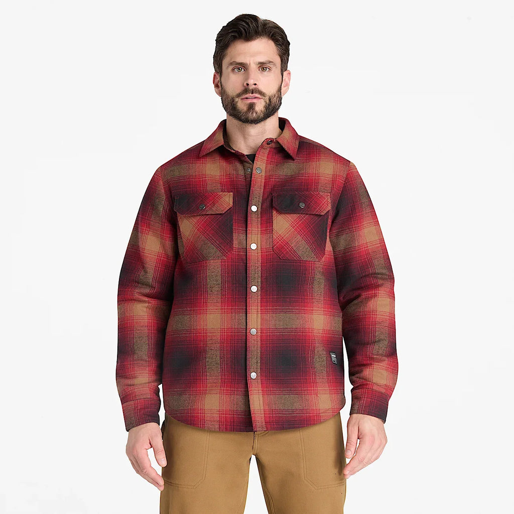 Men's Fleece-Lined Flannel Shirt Jacket