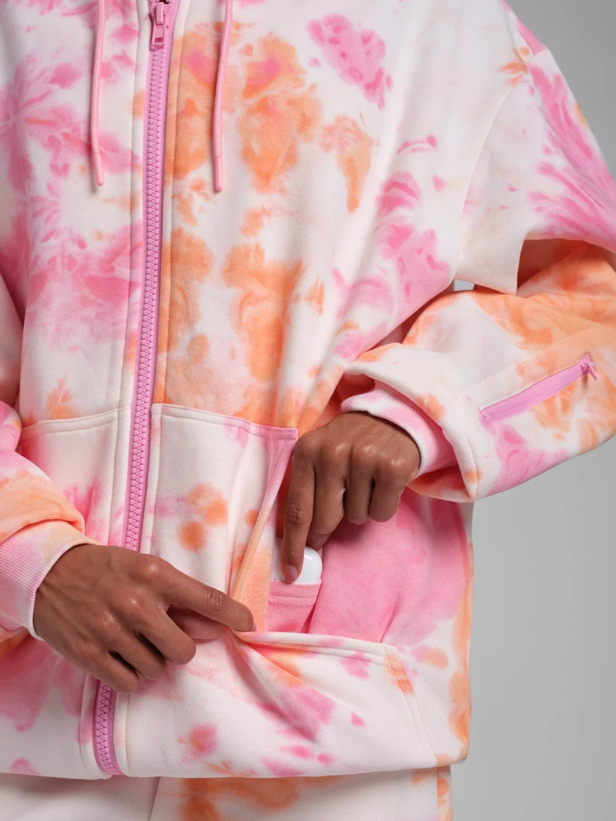 Zip-Front Travel Hoodie - Sunset