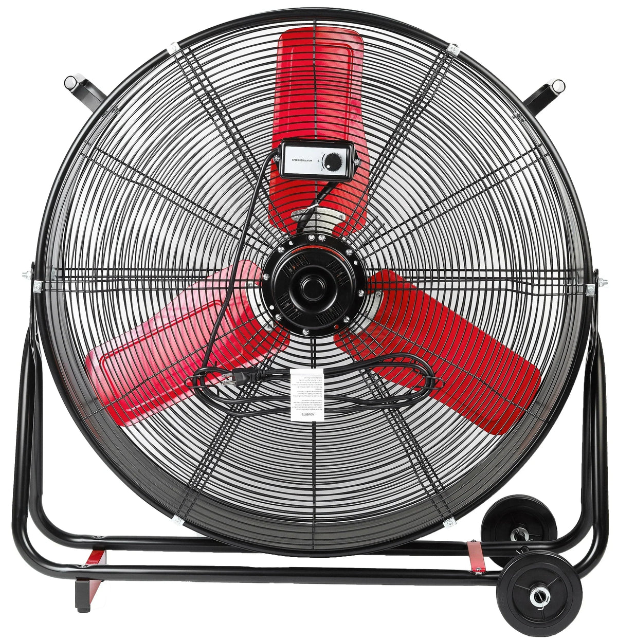 Hyper Tough 30 Inch 2-Speed Tilted Drum Fan Red & Black