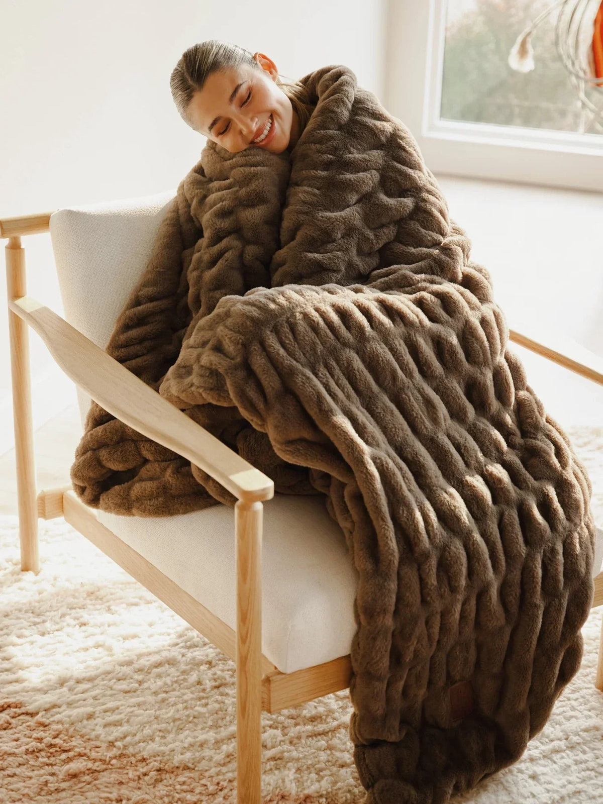 Oversized Plush Blanket - Bear