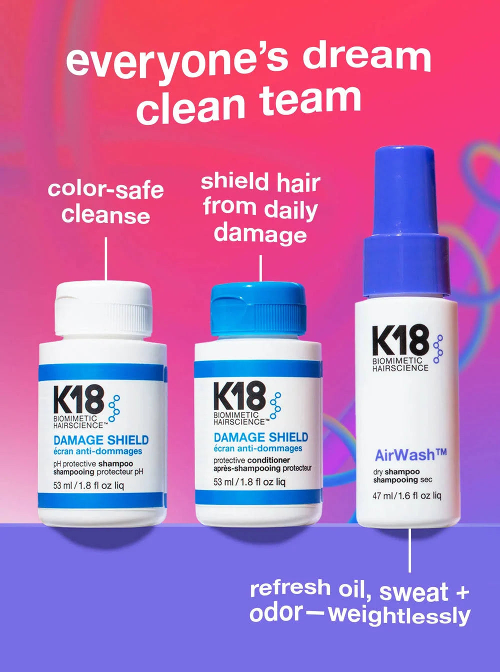 Mini Shampoo, Conditioner & Dry Shampoo Set