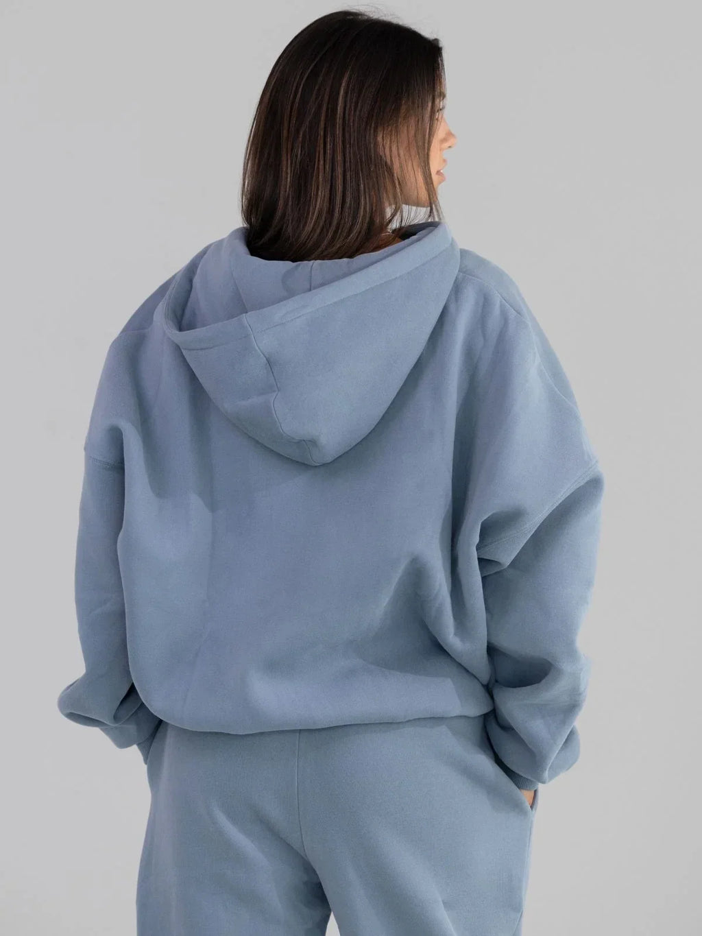 Zip-Up Hoodie - Blue Willow