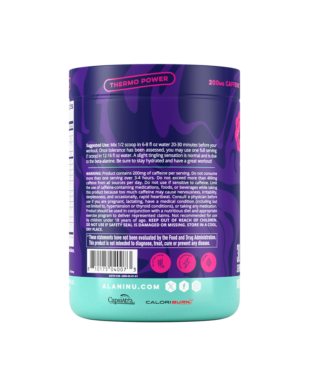 Thermogenic Pre-Workout Powder - Melon Berry