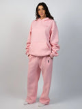 Graphic Straight-Leg Sweatpants - Petal