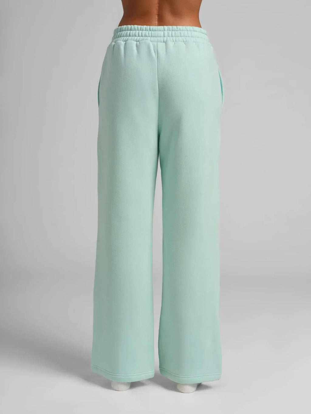 Pastel Straight-Leg Sweatpants - Baby Blue