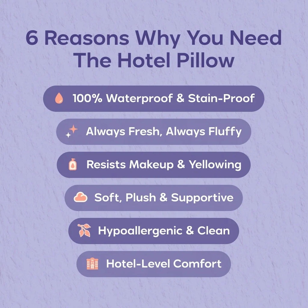 Waterproof Stain-Resistant Bed Pillow - Standard
