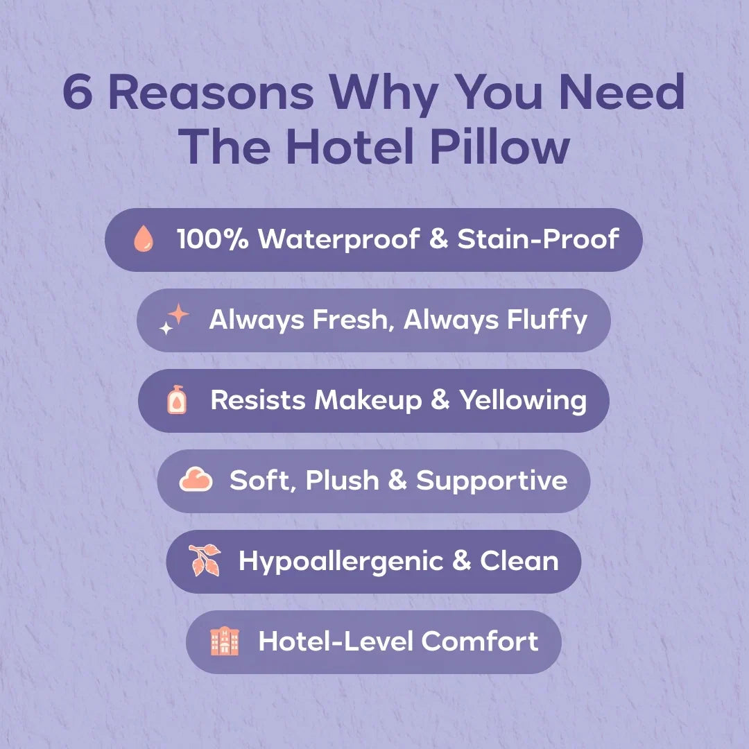 Waterproof Stain-Resistant Bed Pillow - Standard
