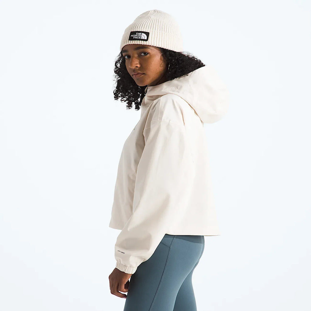 Women's Cropped Rain Jacket - White