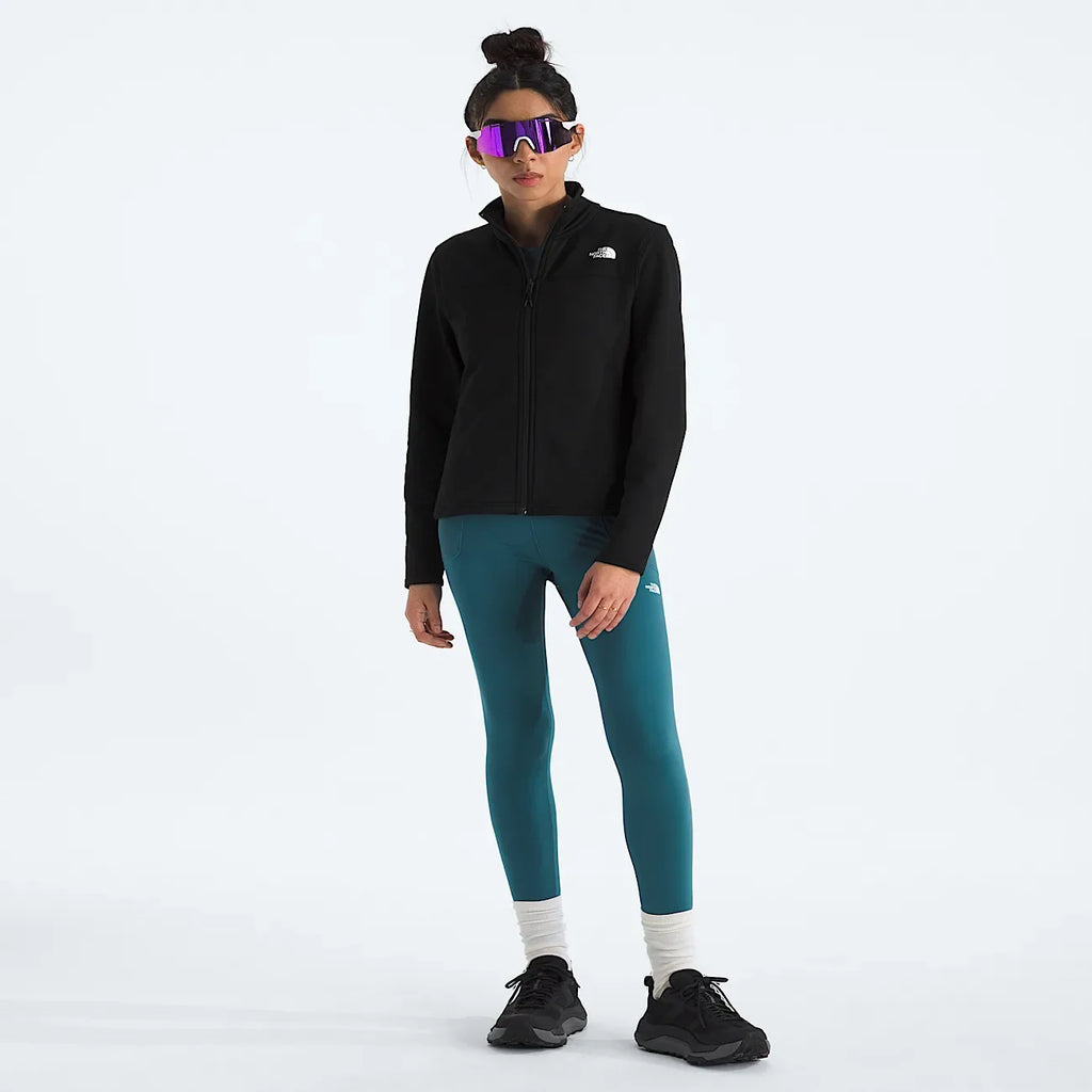 Women's Grid Fleece Jacket - Black