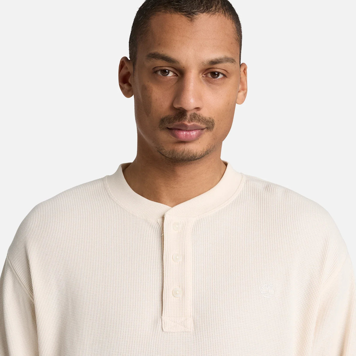 Men's Waffle Long-Sleeve Polo