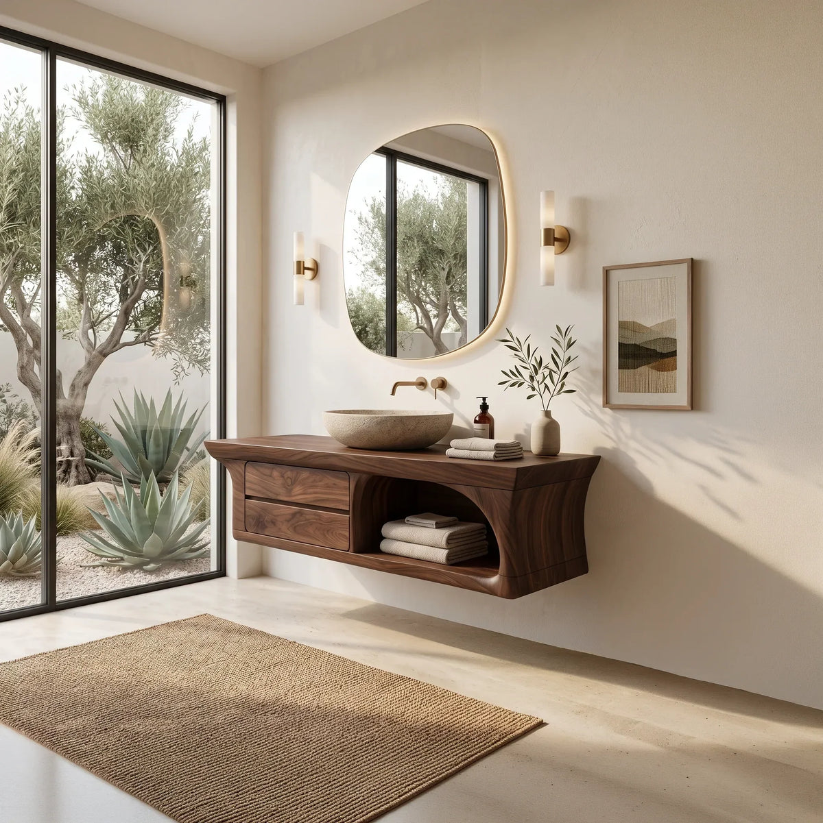 Luxury Floating Bathroom Vanity With Drawers For Contemporary Homes