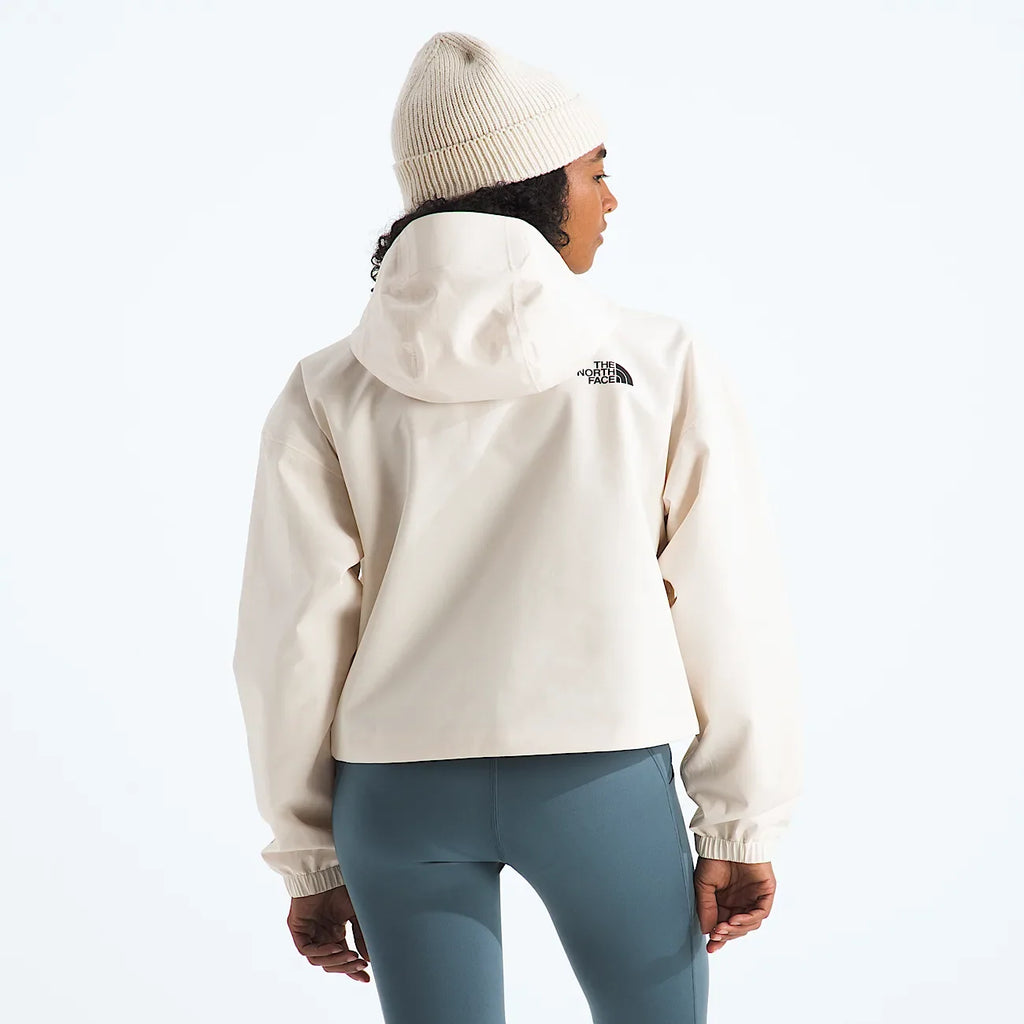 Women's Cropped Rain Jacket - White