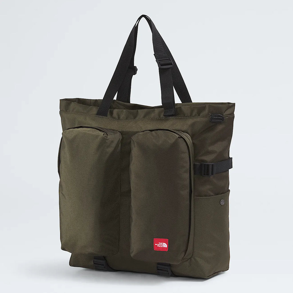 Graphic Tote Bag - Taupe Green