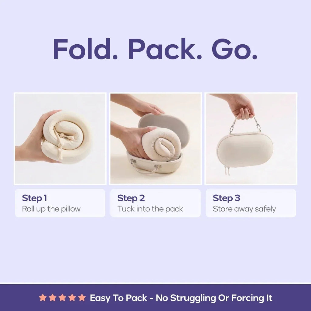 Travel Neck Pillow - Cream