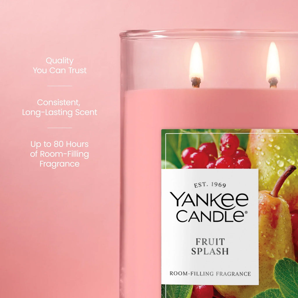 Large Fruity Scented Tumbler Candle