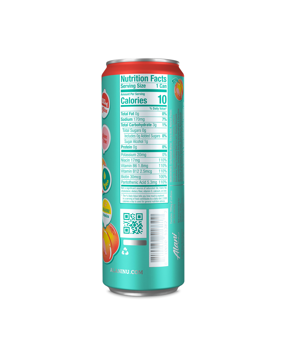 Zero Sugar Energy Drink - Juicy Peach