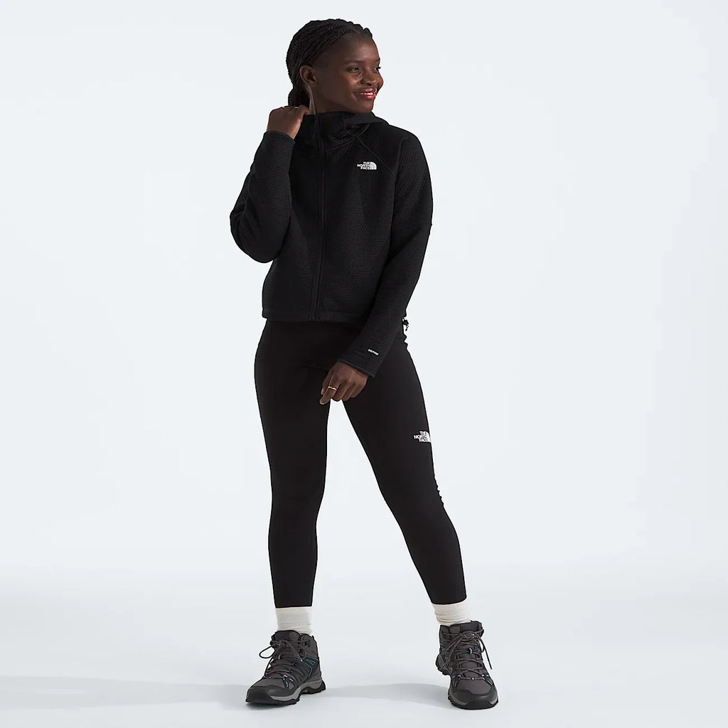 Women's Thermal Full-Zip Hoodie - Black
