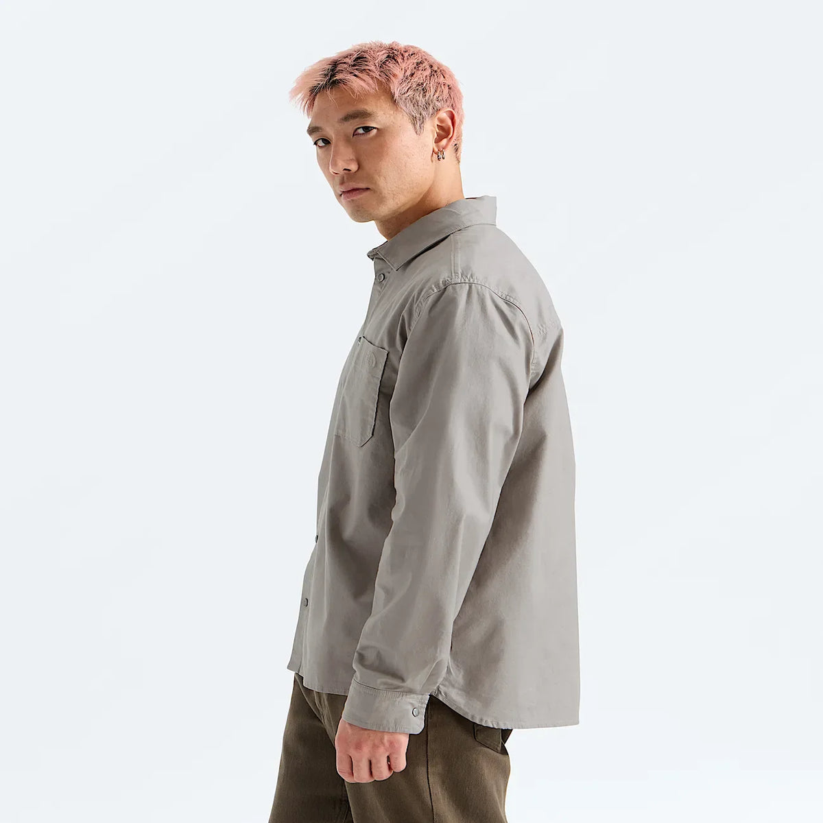 Men's Long-Sleeve Shirt - Gray