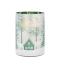 Silver Forest Jar Candle Holder