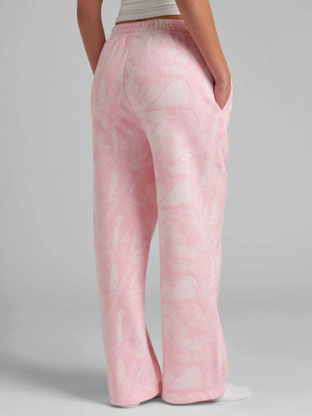 Camouflage Straight-Leg Sweatpants - Rosewood