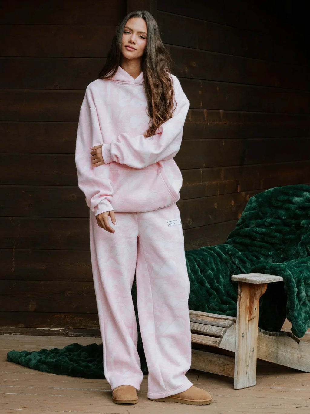 Camouflage Straight-Leg Sweatpants - Rosewood