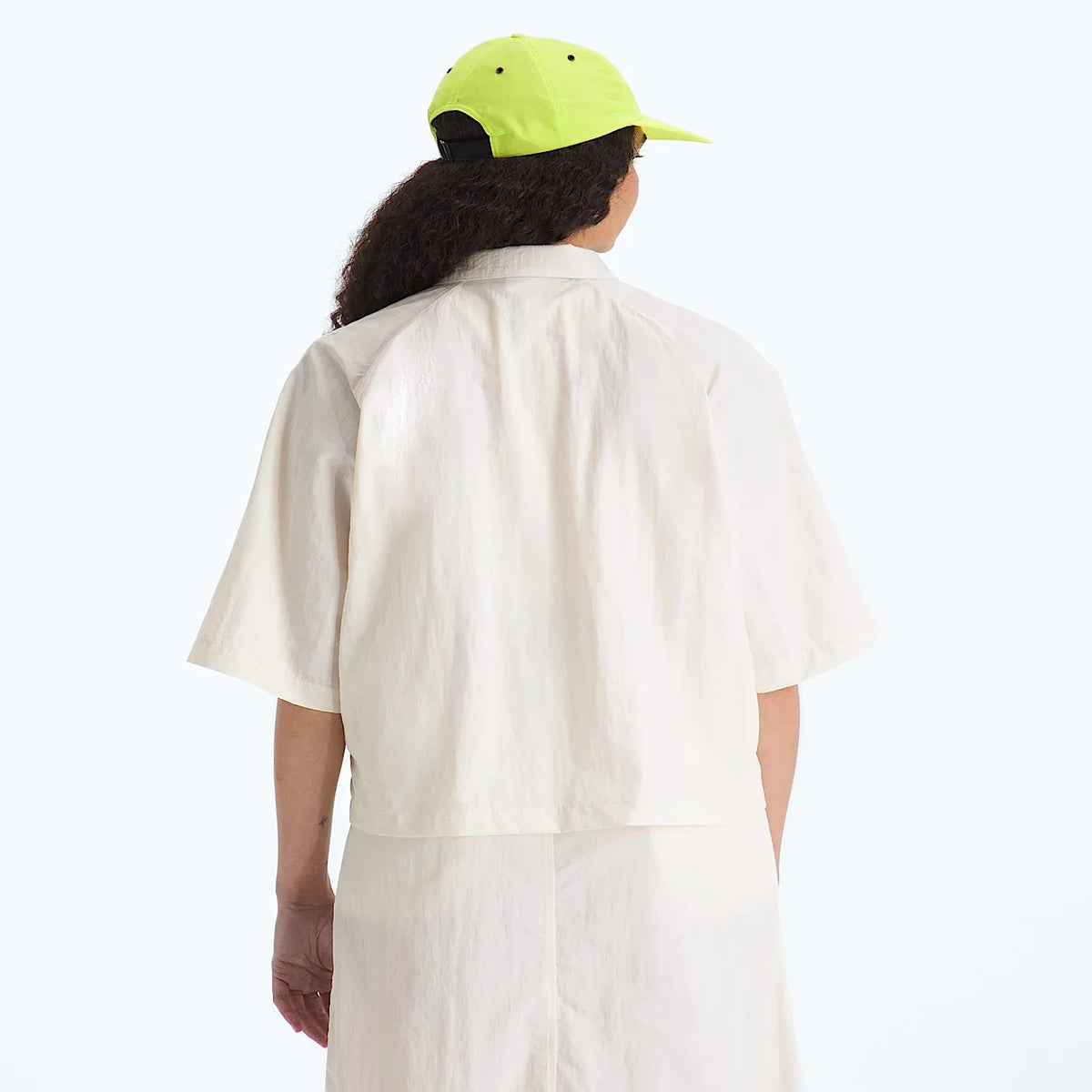 Women's Nylon Short-Sleeve Shirt - White