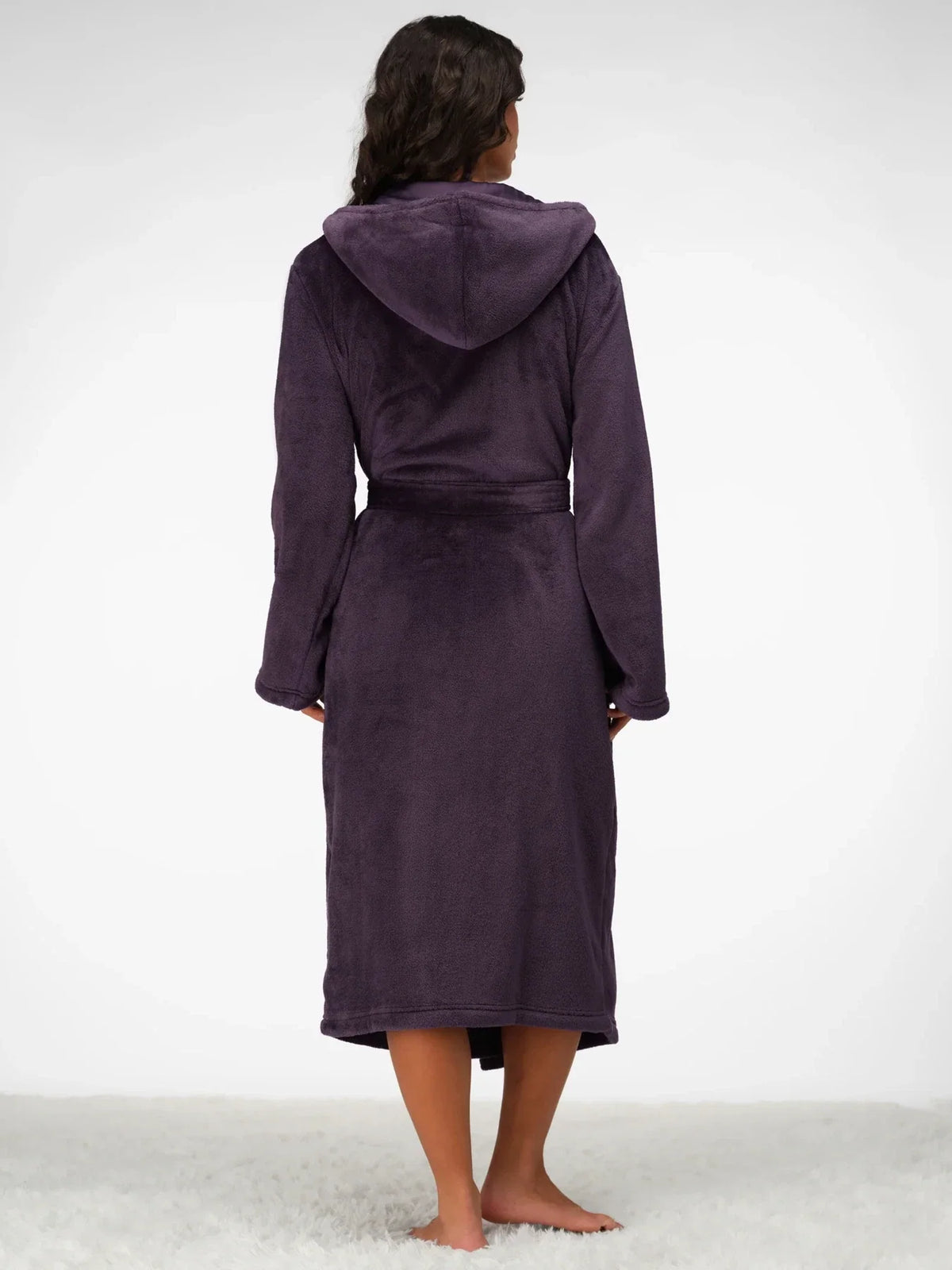 Plush Lounge Robe - Blackberry