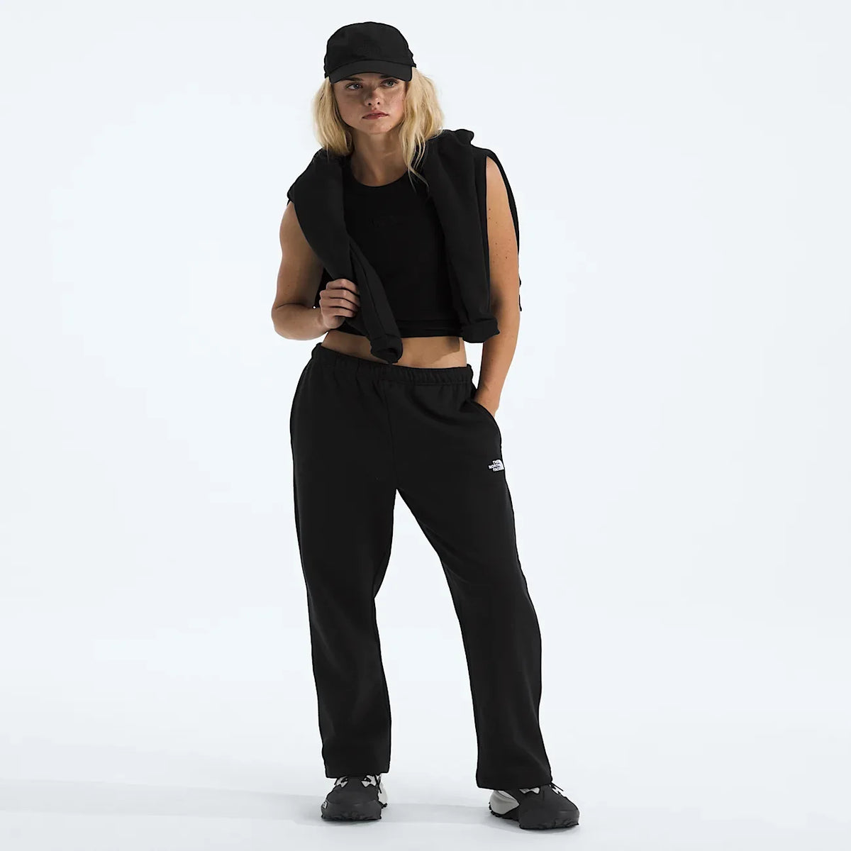 Women's Straight-Leg Sweatpants - Black