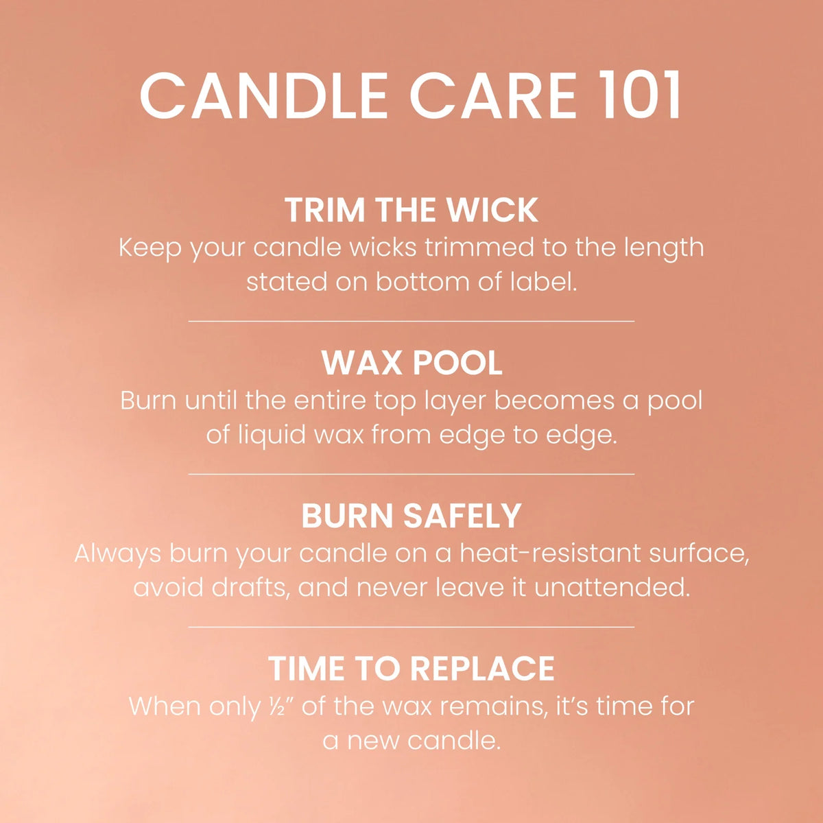 Large Tumbler Scented Candle - Peach