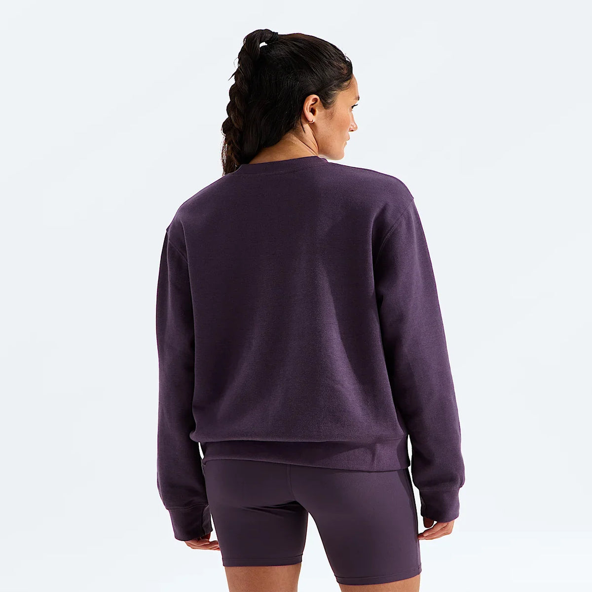 Women's Double-Knit Crewneck Sweatshirt - Blue