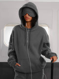 Travel Pullover Hoodie - Steel Grey