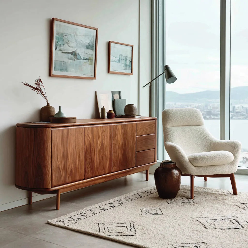Modern Storage Sideboard With Drawers For Home Office