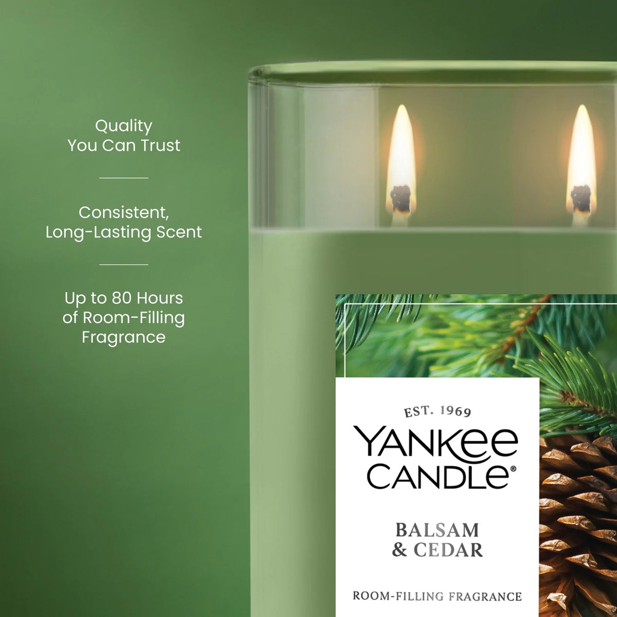 Large Tumbler Candle - Balsam Cedar