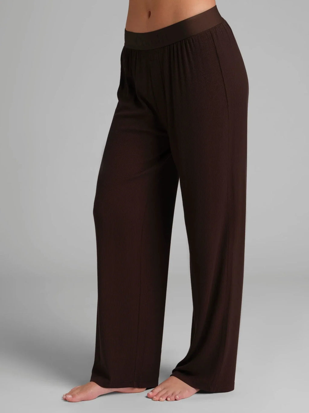 Ribbed Lounge Pants - Espresso